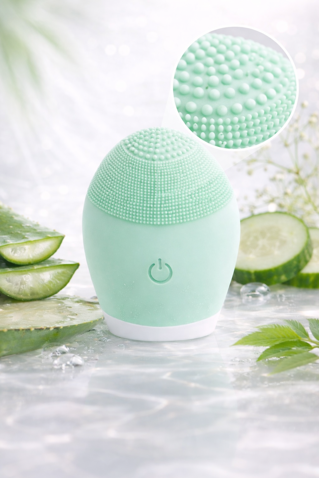 Brosse Nettoyante Visage Electrique en Silicone - Nettoyage Doux & Profond